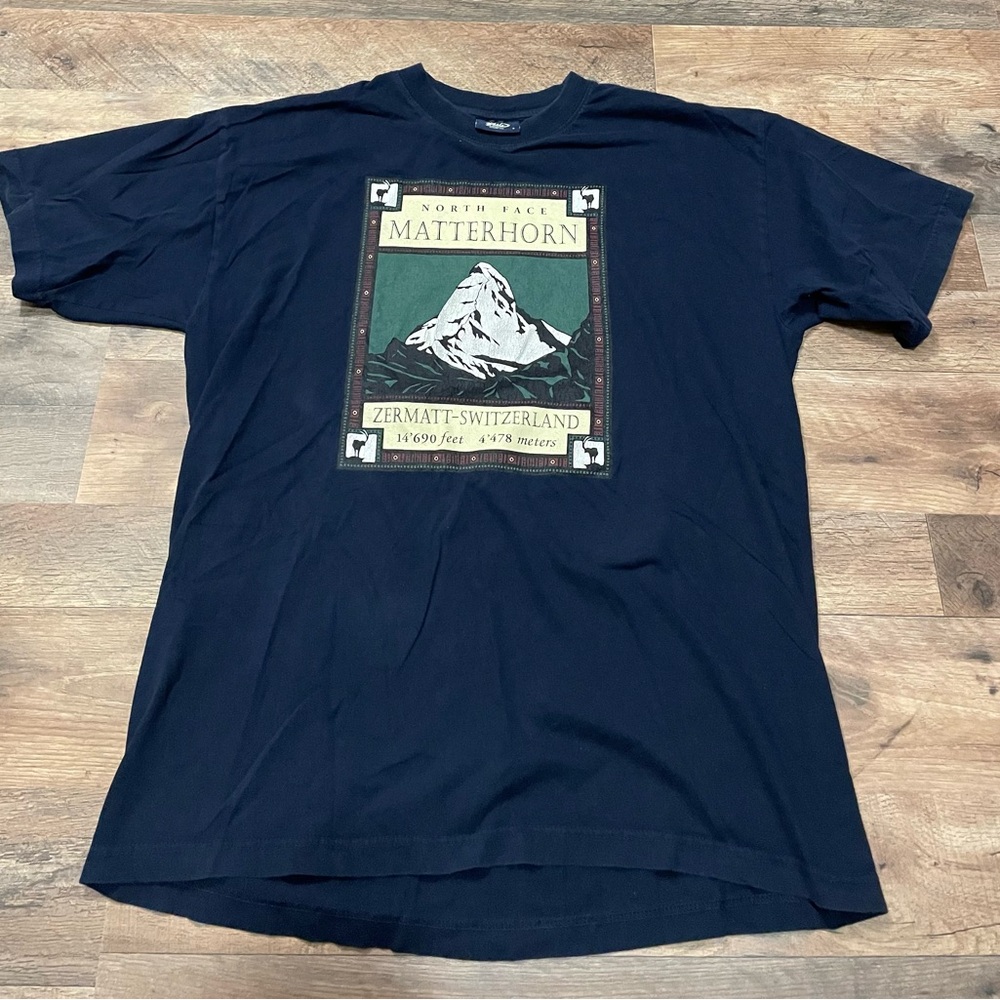 The North Face Men's Navy Matterhorn Graphic T-Shirt